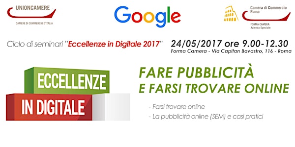 Eccellenze in Digitale 2017 - Fare pubblicità e farsi trovare online