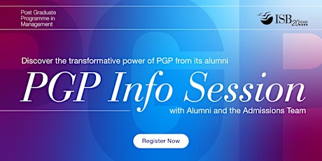 Meet ISB PGP Admissions Team in Vijayawada| All You Need To Know about PGP tickets