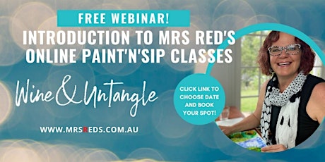Introduction to Mrs Red's Online Paint'n'Sip Class tickets