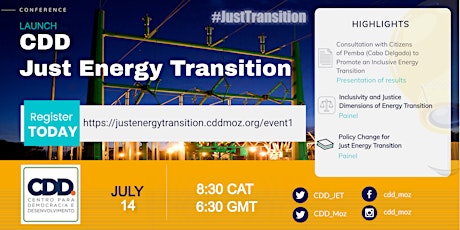 Launching CDD Just Energy Transition tickets