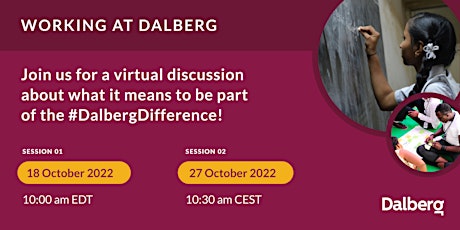 Working at Dalberg Webinar - Info Session (18 October  2022 - 10:00am EDT) tickets