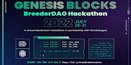 BreederDAO Hackathon | A virtual blockchain hackathon with StackLeague tickets