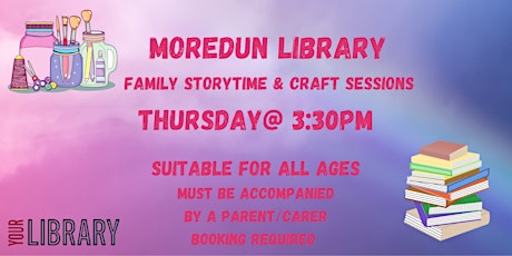 Family Storytime and Craft session at Moredun Library tickets