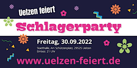 Hauptbild für Schlagerparty 2022 - Uelzen Stadthalle - uelzen-feiert.de