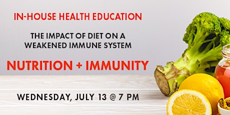 Nutrition and Immunity: The Impact of Diet on a Weakened Immune System tickets
