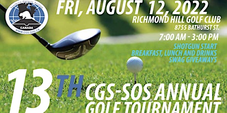 13th CGS-SOS Annual  Golf Tournament tickets