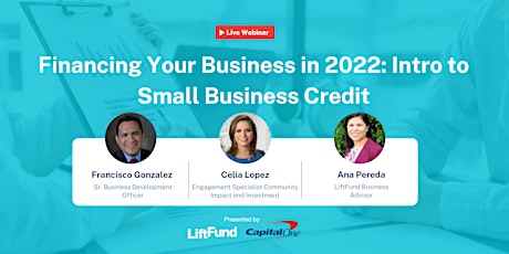 Financing Your Business in 2022:  Introduction to Small Business Credit tickets