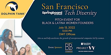 Dolphin Tank Tech Diversity with Project W and Black & Brown Founders tickets