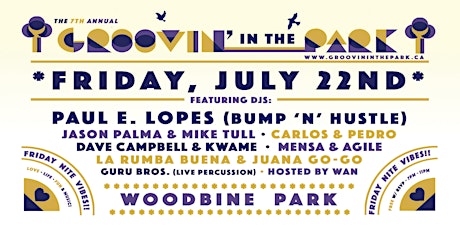 7th Annual Groovin' in the Park - Friday FREE RSVP tickets