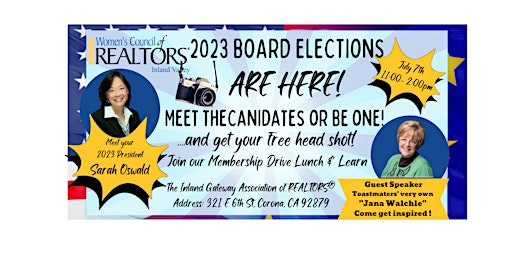 Meet the Candidates at our 2023 Campaign Membership Drive Lunch & Learn