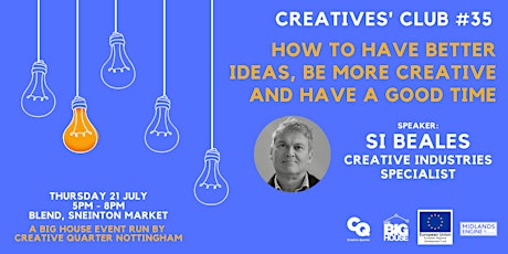 POSTPONED: Creatives' Club #35: Ideas, Creativity and Good Times