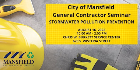 General Contractors Seminar - Stormwater Pollution Prevention tickets