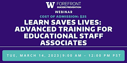 Forefront Suicide Prevention LEARN®  Advanced Training