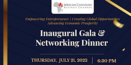 African Canadian Business Chamber Inaugural Gala tickets