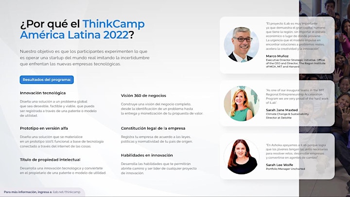 Imagen de Rueda de prensa: ThinkCamp de iLab para innovar en emprendimiento climático