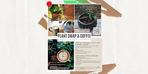 Plant Swap, Ceramics Class and Coffee!