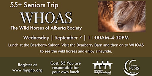 55+ Seniors Trip WHOAS (The Wild Horses Of Alberta Society)