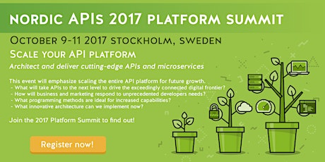 Nordic APIs 2017 Platform Summit primary image