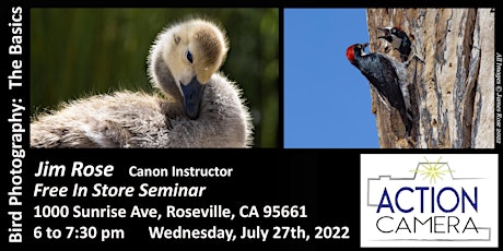 Bird Photography: The Basics - Free In Store Seminar - Roseville CA tickets