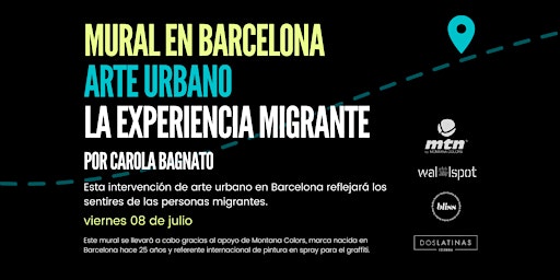 Intervención Urbana: mural del  proyecto 2L en España por Carola Bagnato