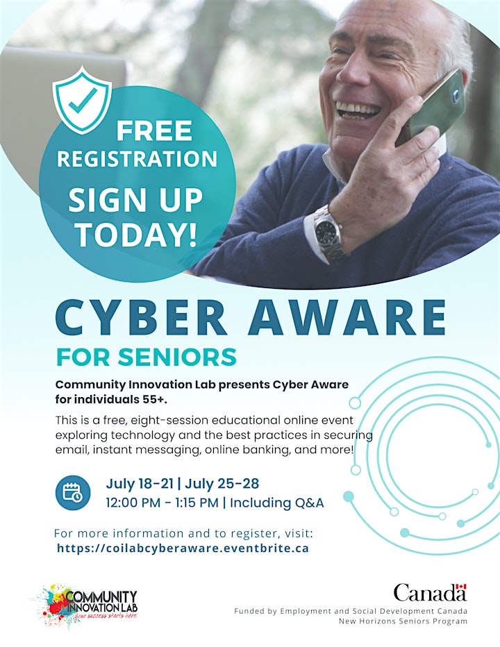Cyber Aware for Seniors(2022) - Eight Sessions image