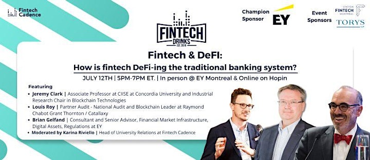 Fintech Drinks : How is fintech DeFi-ing the traditional banking system  image