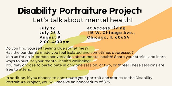 Disability Portraiture Project: Let’s talk about Mental Health!