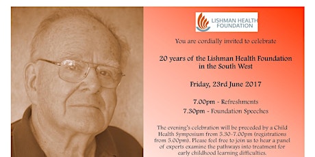 Lishman Health Foundation - 20th Anniversary Celebration primary image
