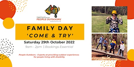 People Outdoors Kids and Teens 'Come & Try Day' (Macedon Region) tickets
