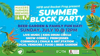 Beer Garden Summer Block Party at Rocket Frog tickets