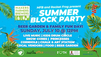 Beer Garden Summer Block Party at Rocket Frog