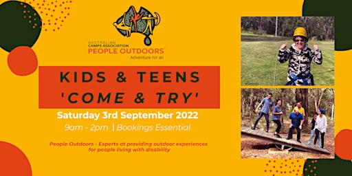 People Outdoors Kids and Teens 'Come & Try Day' (Echuca Region)