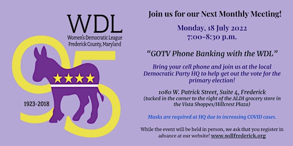 WDL GOTV Phone Banking