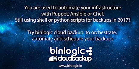Binlogic Cloud Backup Demonstration Spanish primary image