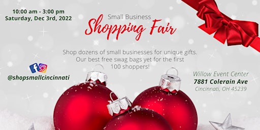 Official Small Business Holiday Shopping Fair | December 3, 2022
