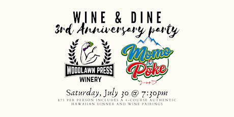 Wine & Dine 3rd Anniversary Party tickets