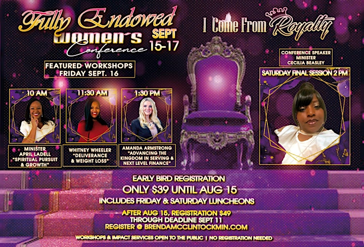 Fully Endowed Women's Conference "I Come From Royalty" image