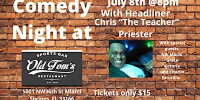 Comedy Night at Old Toms
