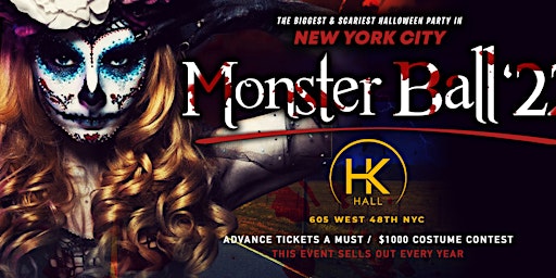 Monster Ball : The Biggest Saturday Night Halloween Party in NYC @ HKHALL