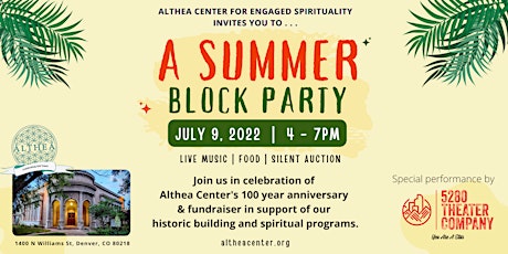 Althea Center's Summer Block Party! tickets