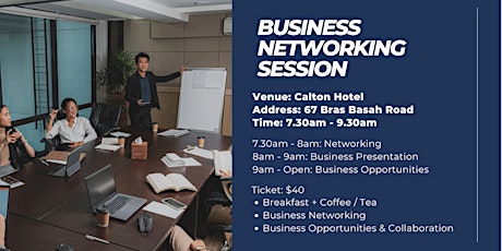 Business Networking Session ($40/pax) tickets