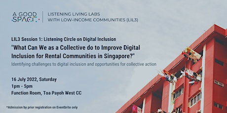 LIL3 Session 1: Listening Circle on Digital Inclusion tickets