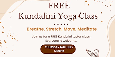 Kundalini Yoga & Meditation - FREE Class tickets