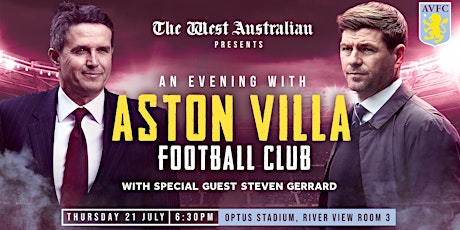 The West Australian presents an evening with Aston Villa Football Club tickets