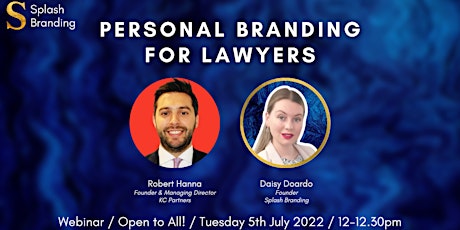 Personal Branding for Lawyers with Rob Hanna biglietti