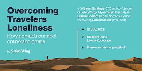 Panel discussion: Overcoming loneliness while traveling as a nomad. tickets