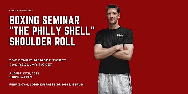 Boxing Seminar "The Philly Shell" Shoulder roll