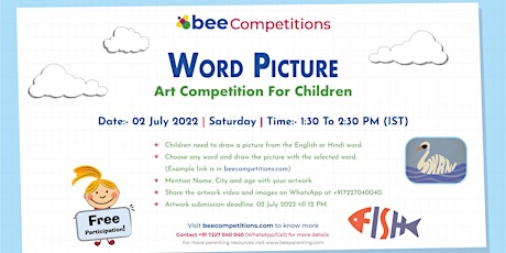 Word Picture Art Competition For Children tickets