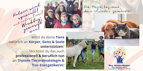 Hauptbild für Geprüfte Diplom-Tieraromatologen & Tierenergetik-Ausbildung!  Interessiert?