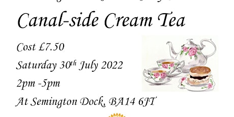 Canal-side Cream Tea fundraiser tickets